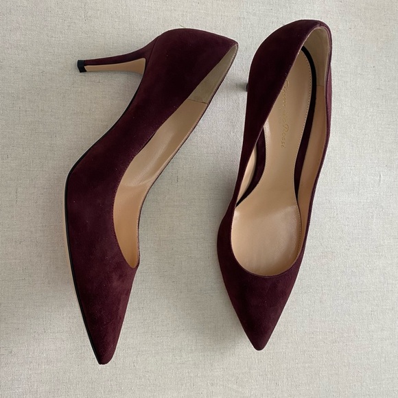 Gianvito Rossi - Burgundy 70 Suede Pumps, brand new, 3 inch heels, size 40 EU - Picture 3 of 5
